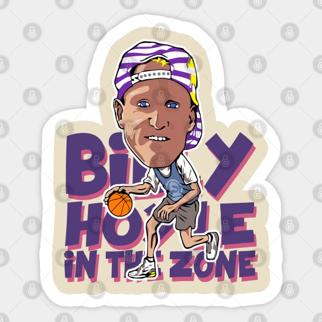 BILLY HOYLE IN THE ZONE Sticker by Niko Neon